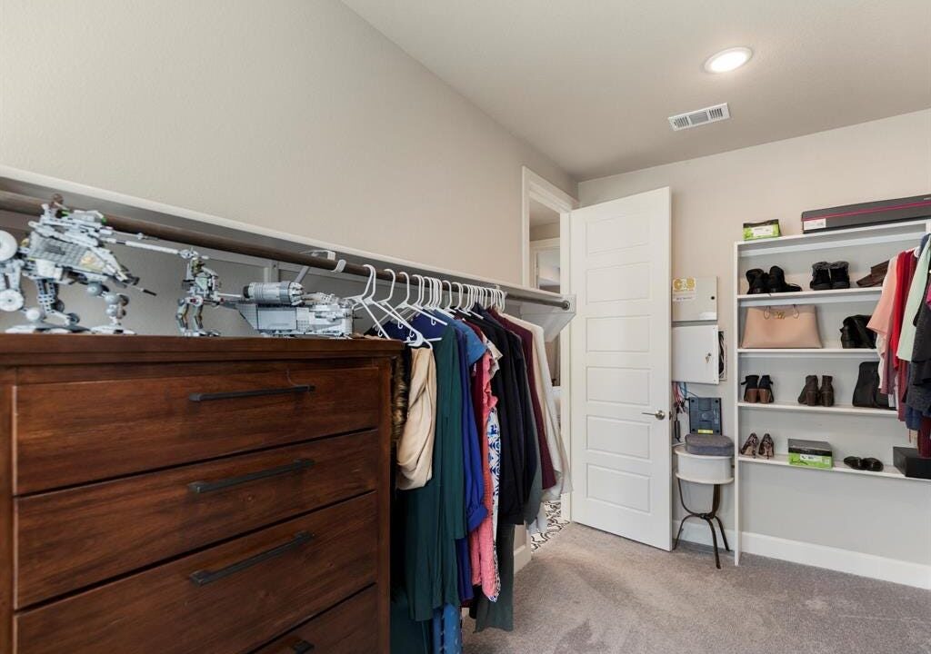 Master closet with built in storage
