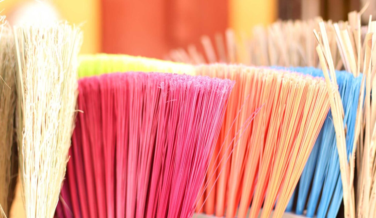 spring maintenance projects - colorful brushes