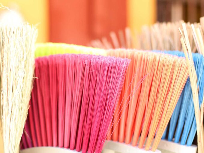 spring maintenance projects - colorful brushes