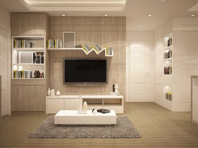 depersonalize your home clean minimal beige living room
